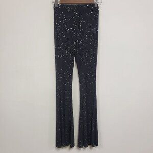 Unbranded‎ Womens Mesh Flare Leg Pants Size S Fairy Grunge Whimsigoth Festival